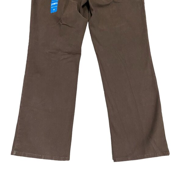 Shape Control Jeans Brown 18 Stretch Straight NWT Jones New York Normcore Casual - Picture 11 of 13